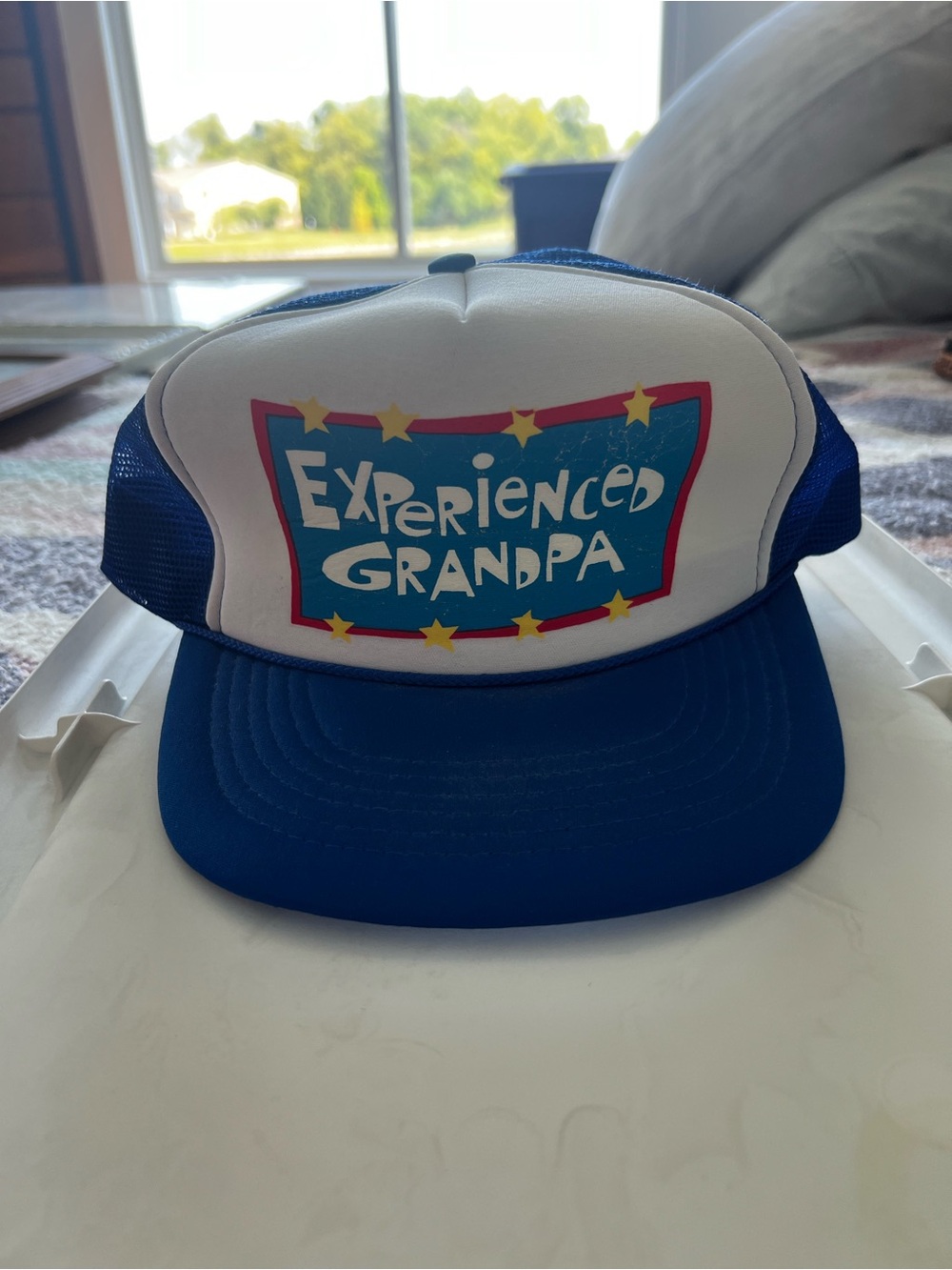 Experienced Grandpa Blue Trucker Hat